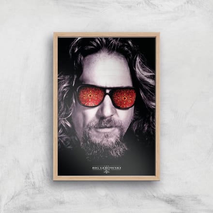 The Big Lebowski Giclee Art Print - A2 - Wooden Frame