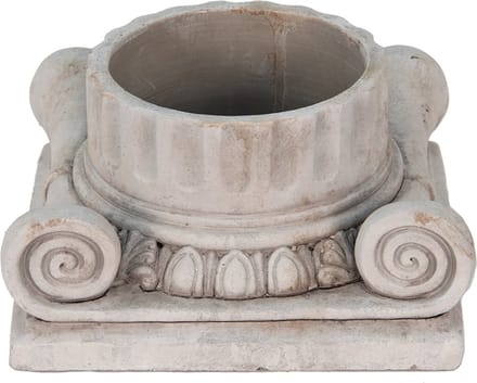Bloempot voor Binnen – Grijs – Rustieke Pot – 21x21x11 cm – Steen