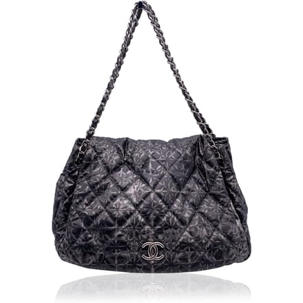 Chanel stoffen schoudertas Tijdloos/Klassiek