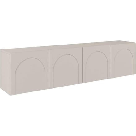 Selsey ARKADIA - TV-kast en gefreesde fronten, Kasjmiergrijs 200 cm
