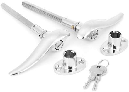 Allecto - RVS Buiten Deurhendel voor 3 Window Coupe 1932-1934 - Sleutel Lock