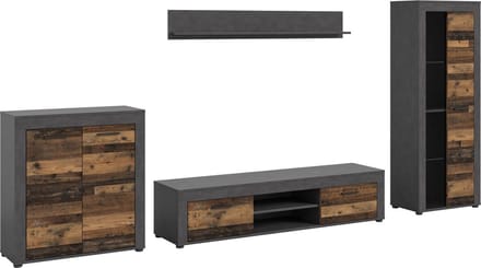 Jam wandkast J19 systeem eiken decor.