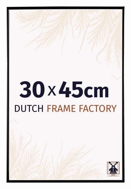 Fotolijst 30x45 cm - Kunststof - Zwart Hoogglans - Easy