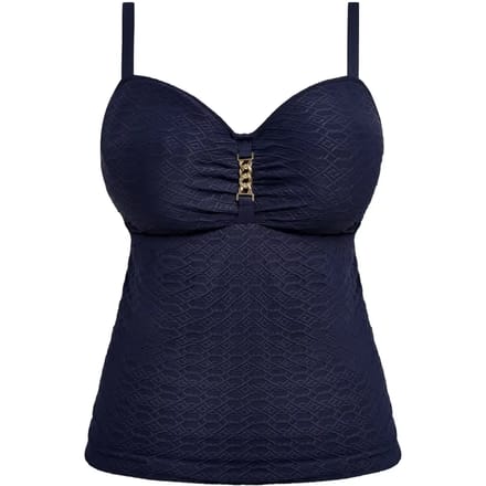 Fantasie - Azores Midnight Tankini Top – Beugel Tankini – Luxe Structuur & Perfecte Support - 80-95 E