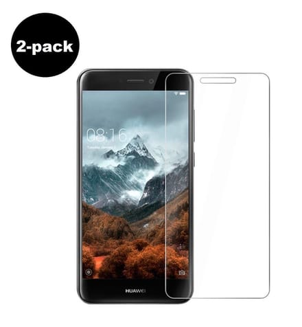 Screenprotector - 2 Stuks - Geschikt voor Huawei P9 Lite (2017) - Extra Sterk - Beschermglas - Gehard Glas - Tempered Glass - Screen Protector