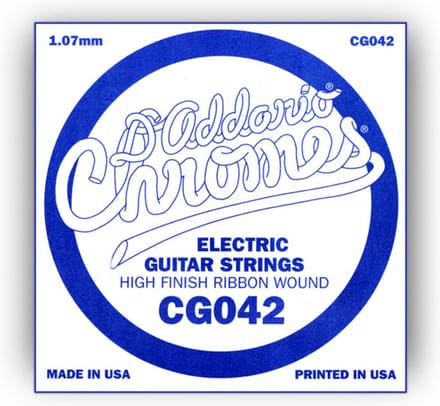 D'Addario CG042 Flat wound enkele snaar - Enkele snaar voor gitaar