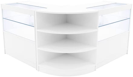 Andromeda led winkel toonbank set - wit - lm60 & 2x c900 - led
