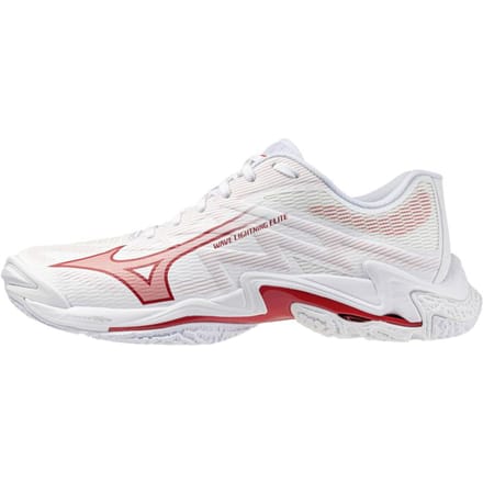Mizuno Wave Lightning Elite Wit Rood Dames Sneakers V1GC260073 40 white