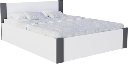 Modern opbergbed 120x200 met opklapbare lattenbodem – Stevig eenpersoonsbed zonder matras
