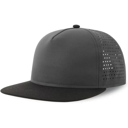 Atlantis Headwear Bank Five Cap Recycled AT424 - Dark Grey/Black - One size