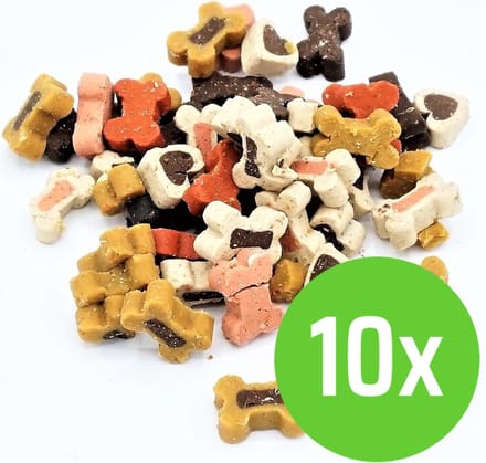 Puur Fit Soft Bones Mix 500 gram - Hondensnack - 10 Emmers