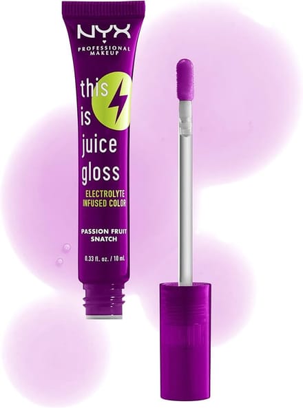 NYX Professional Makeup - This is Juice Gloss - 06 Passion Fruit Snatch - Shiny, Hydraterende Effect - Electrolyte Infused Color - Lipgloss - VEGAN - 10 ml