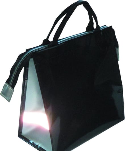 Du Baj BIKEshopper Black Silver - Enkele Fietstas - Achter - 21 l - Zwart