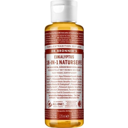 Dr. Bronner's Zeep 18-in-1 natuurlijke zeep Vloeibare Dames 120 ml