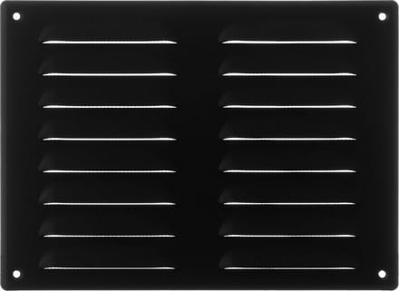 Ventilatierooster Plaatstaal 260x190 mm Antraciet met Insectenwering