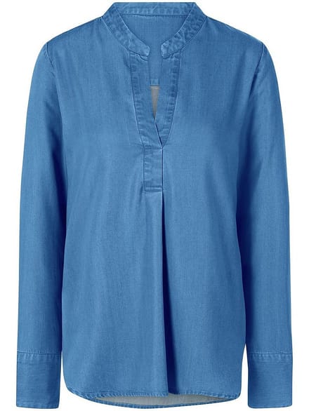 Jeansblouse lange mouwen Van Peter Hahn denim