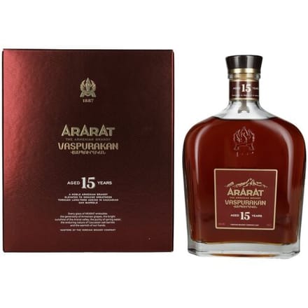 Ararat Brandy Ararat Vaspurakan 15 Years Old 40% Vol. 0,7l in geschenkverpakking