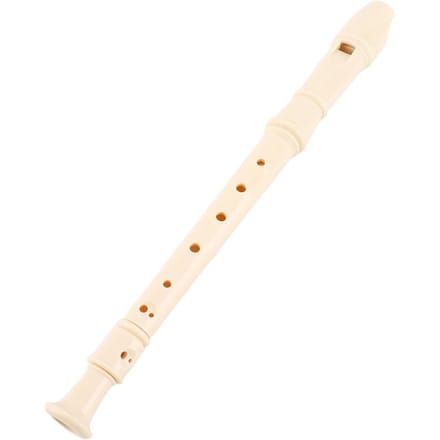 Flûte à bec soprano portable légère à 8 trous, clarinette ABS pour étudiants et enfants, blanche white