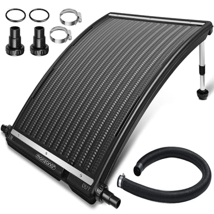Monzana Zwembadverwarming Solar - 10000 L/h - 32&38mm – Verstelbaar