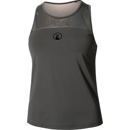 Quiet Please Sparkle Racerback Tanktop Dames-Antraciet