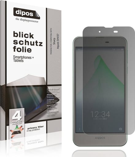 dipos – Matte Privacy Screenprotector geschikt voor Sharp Aquos SHV37 | Anti-Spy Beschermfolie