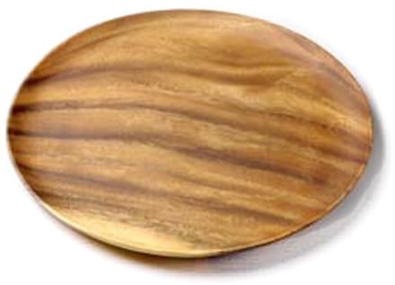 set van 2 - bord acaciahout - rond 33 cm - Kinta