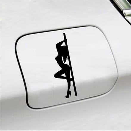 Bumpersticker - Paaldanseres - 16 X 5 - Zwart