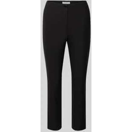 slim fit stoffen broek in verkorte pasvorm