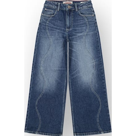 Meisjes Extra Wide Leg Jeans Cita Seam