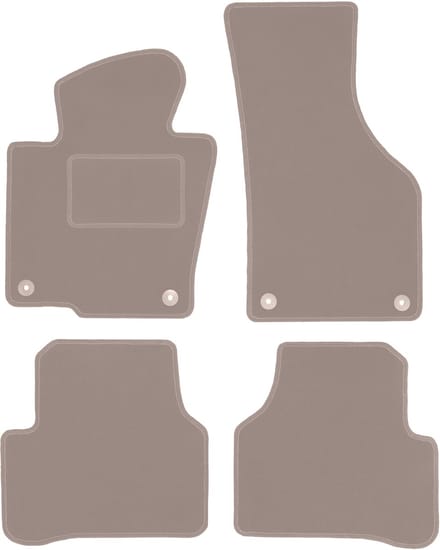 Beige veloursmatten voor: Volkswagen CC coupé (2012-2017)