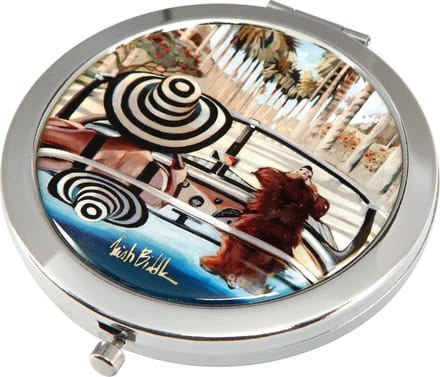 Goebel - Trish Biddle | Make-Up Zakspiegel Aloha | Metaal - 7cm