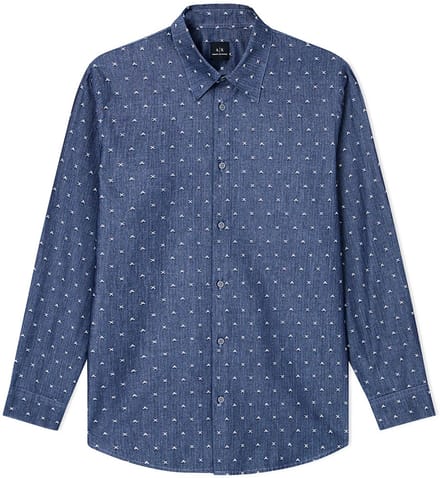 Armani Exchange Xm001716_af17528 Overhemd Met Lange Mouwen Blauw M Man