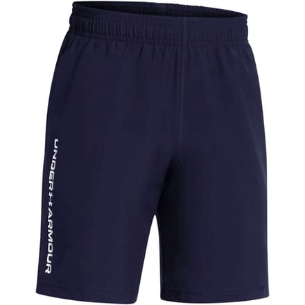 Under Armour UA Tech Woven Wordmark Short Unisex Sportbroek - Navy - Wit