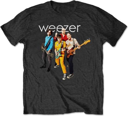 Weezer - Band Photo Heren T-shirt - 2XL - Zwart