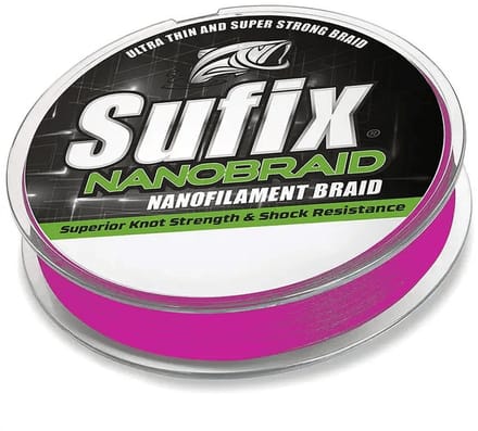 Sufix Nanobraid Hot Pink | 100m 0.08mm Hot Pink