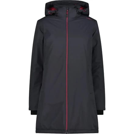 Cmp Coat Zip Hood 32z1406 Jas Zwart M Vrouw