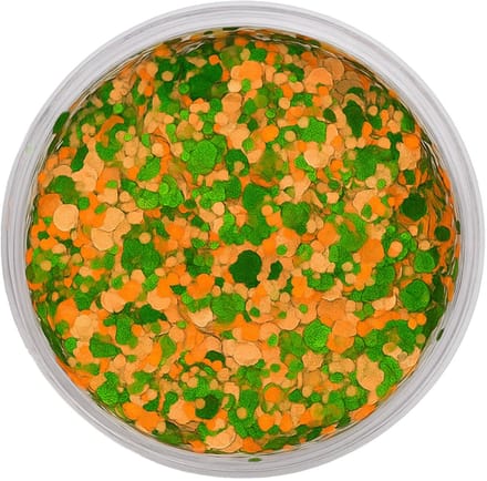 Partyxplosion - chunky glitters oranje groen-Kruikenstad