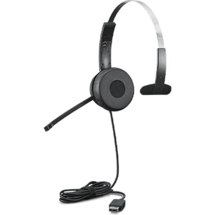 Lenovo 100 Mono Headset Bedraad Hoofdband Kantoor/callcenter USB Type-A Zwart