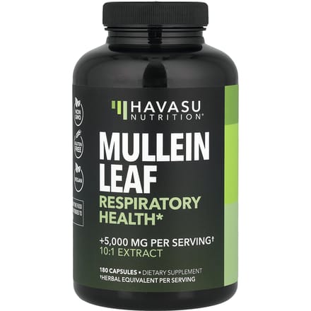 Feuille de Molène, 180 Capsules (500mg par capsule)