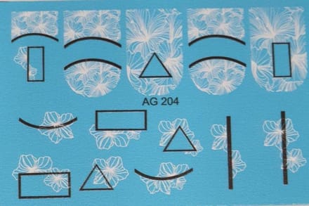 Korneliya Airbrush Waterdecal AG 204 Black/White