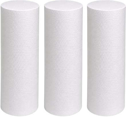 Piepschuim vormen - cilinder - 3x - D15 x L40 cm - styropor hobby / DIY vorm - basis knutselfiguren