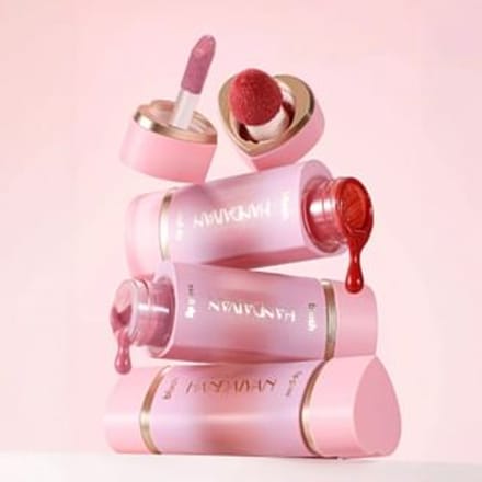 HANDAIYAN - Lip Gloss & Liquid Blush Dual-ended Stick - 6 Colors 05# - 9.5ml
