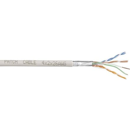 TRU COMPONENTS Netwerkkabel CAT 5e SF/UTP 4 x 2 x 0.14 mm² Wit 305 m