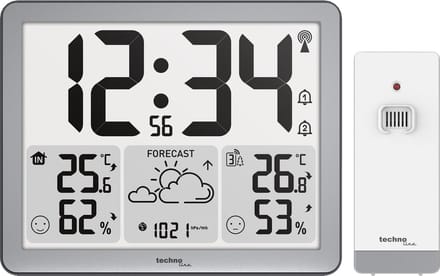 Technoline Weerstation WS 6780 Radiogestuurd Met thermometer en hygrometer Met 1 buitensensor