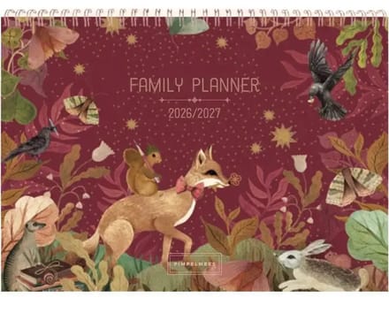 Pimpelmees Family Planner 18 maanden 2026-2027 Fox Peony