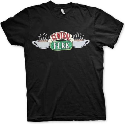 Friends Heren Tshirt -S- Central Perk Zwart