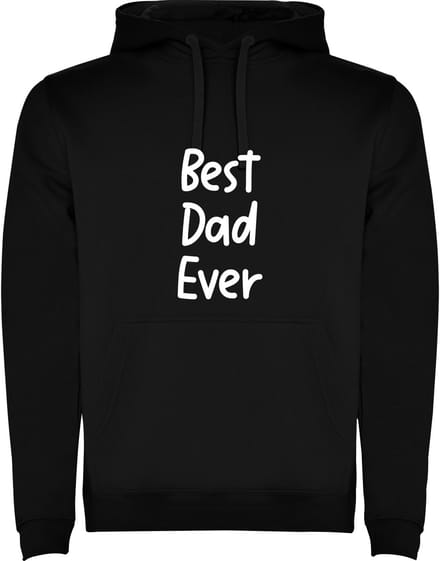 Zwarte hoodie De allerbeste Vader / Papa - Best Dad Ever Maat M