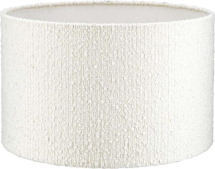 Lampenkap Cilinder - Bouclé wit - Ø 30cm - H 20cm