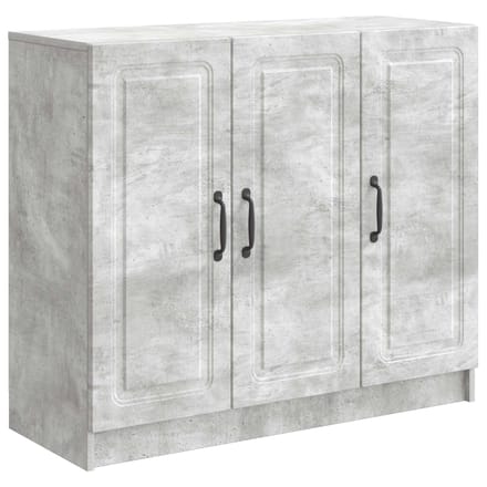 vidaXL - Dressoir - Betongrijs - 89 - x - 34,5 - x - 77 - cm - Bewerkt - hout