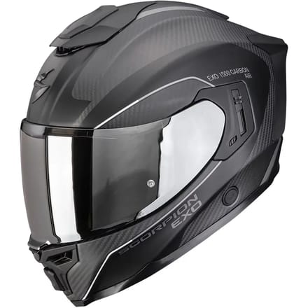 Scorpion EXO-1500 Carbon Mundi Matt Black Silver - Integraalhelm - Maat M - Motorhelm - ECE 22-06 gekeurd